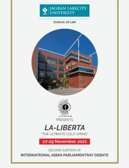 Second Edition of International Asian Parliamentary Debate | Litigium presents La-Liberta “The Ultimate Cold Opens”