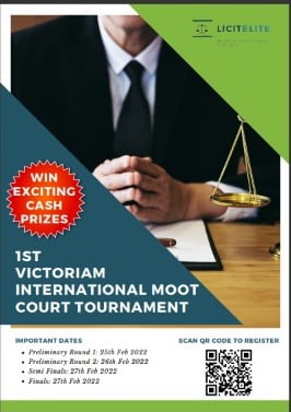 1st Victoriam International Moot Court Tournament | 25th February 2022 to 27th February 2022