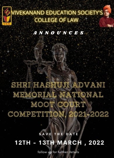 Moot Court Competition V.E.S College of Law, Shri Hashuji Advani Memorial National Moot Court Competition
