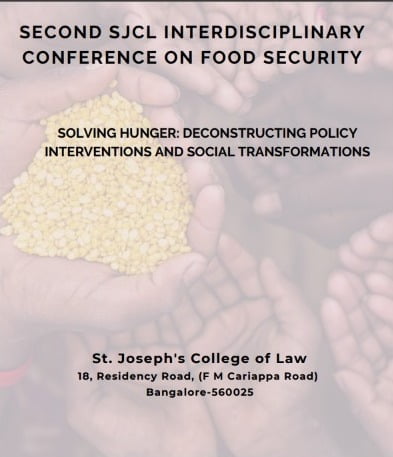 Interdisciplinary Conference on Food Security | St. Joseph’s College of Law, Bengaluru | 23 April 2022