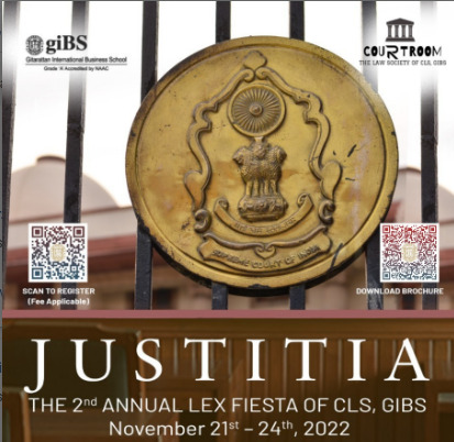 CLS GIBS organizes: Justitia- The 2nd Annual Lex Fiesta | Prizes and Perks worth 75k+ | Register by Nov. 1st