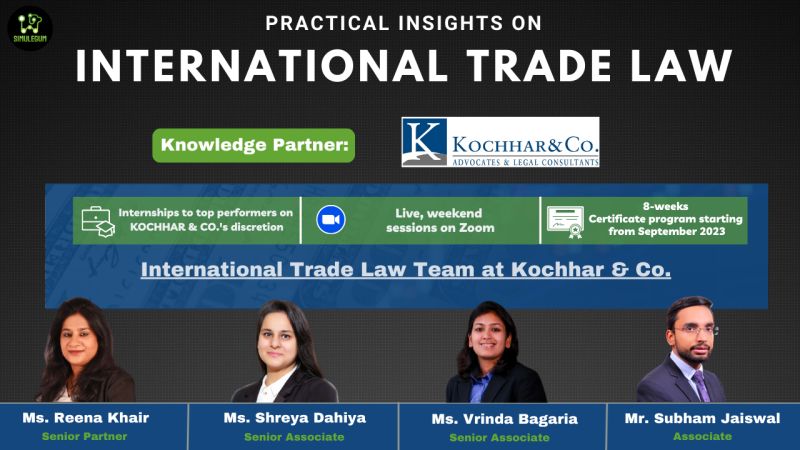 Certificate Course On "Practical Insights On International Trade Law ...