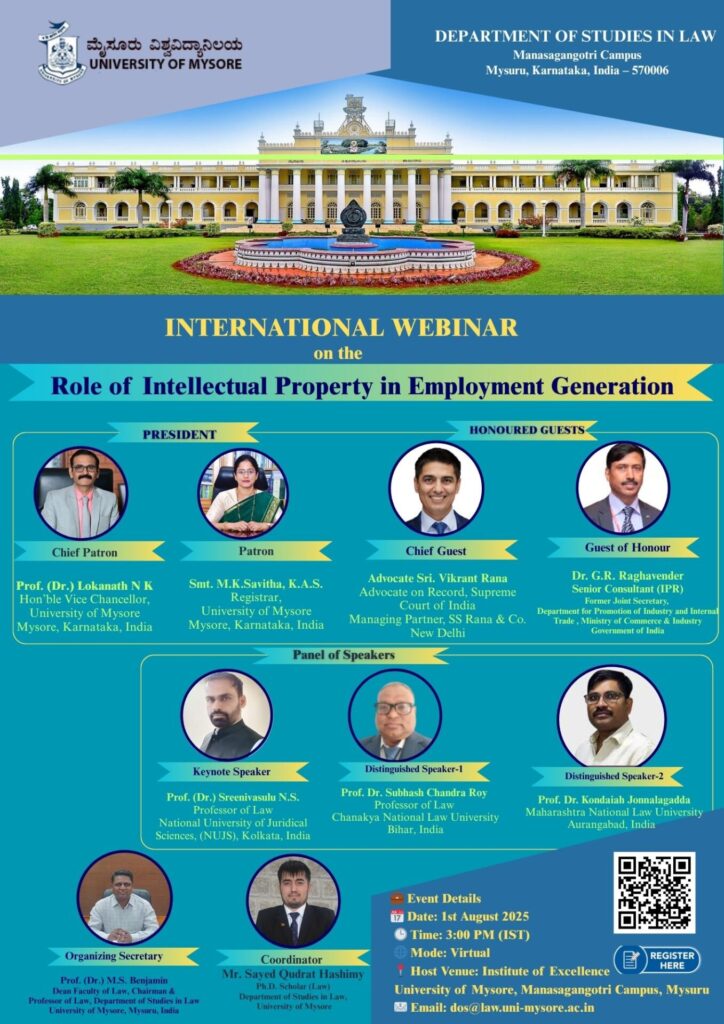 International Webinar on the Role of Intellectual Property in Employment Generation 2