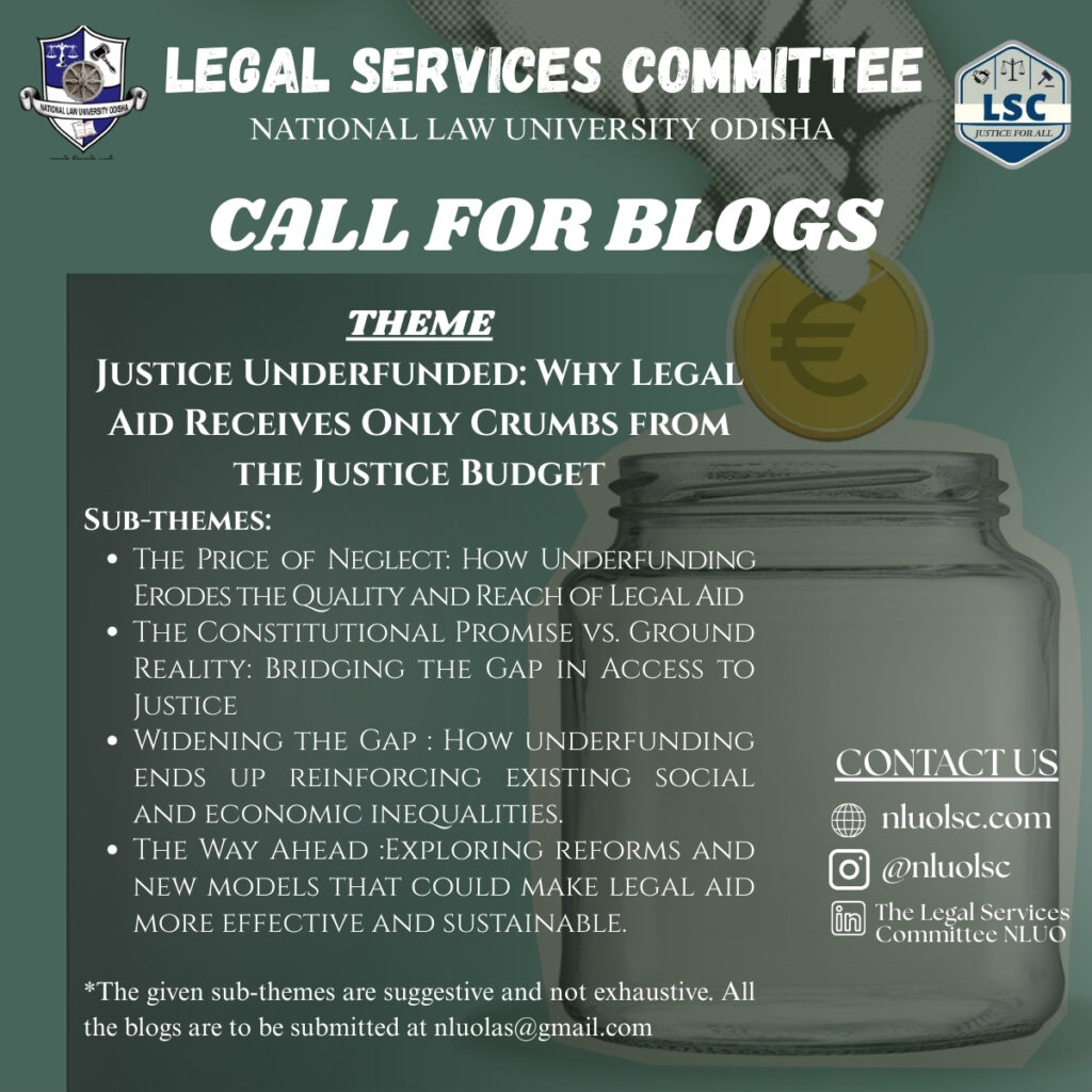 Legal Services Committee Call for blogs poster